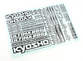 KYOUMD02 Kyosho Ultima RB6 Decal Sheet