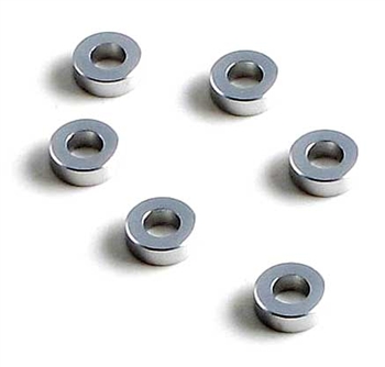KYOW0142S Kyosho Silver 2mm Aluminum Collar - Package of 6