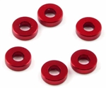 KYOW0144R Kyosho TF-6 Red Aluminum Collar 3 x 7 x 2mm - Package of 6
