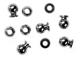 KYOW0154 Kyosho 6.8mm Flanged Hard Ball M3 - Package of 10