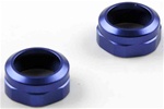 KYOW5189-01BL Kyosho Blue Aluminum Shock Caps (ZX-5 SP and FS) - Package of 2