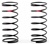 KYOXGS004 Kyosho Front Big Bore Shock Spring Red Medium Hard - Package of 2