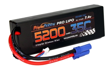 PHB2S520035CEC5HCS 5200mAh 7.4V 2S 35C LiPo Battery with Hardwired EC5