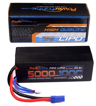 PHB6S5000100CEC5 5000mAh 22.2V 6S 100C LiPo Battery w/ EC5 Connector