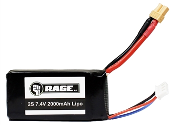 RGR4212 2S 7.4V 2000mAh Lipo Battery; Imager 390