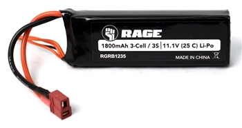 RGRB1235 11.1V 3S 1800mAh Lipo Battery w/ T-Plug: BM BL