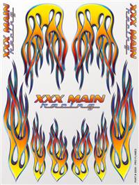 xxx main Pro flames Sticker Sheet