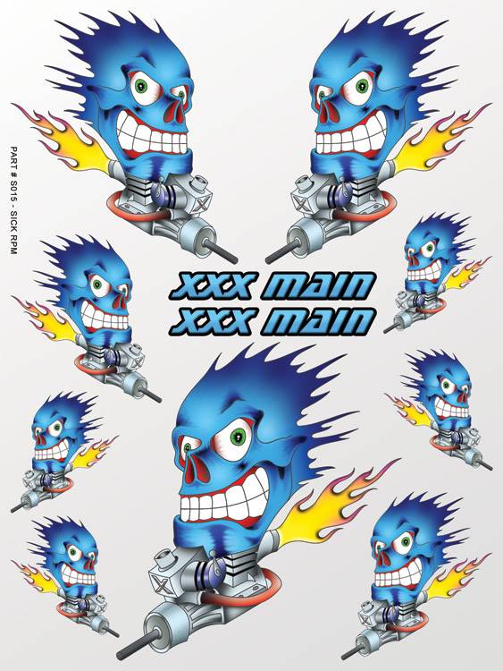 xxx main Sick RPM Sticker Sheet