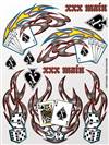 xxx main Texas Hold'em Sticker Sheet