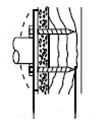 Grab bar Mounting Kit for Wood- Concealed Snap-On Flange