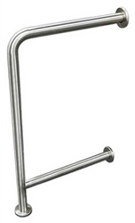 Drinking Fountain Grab Bar - Wall to Floor with Support