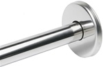 1-1/4" Formed, Round Snap-on Concealed Wall Flange w/ Collar, Bright Stainless Finish - 3" Dia.