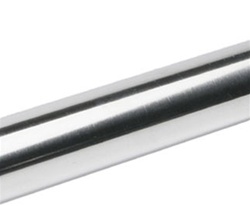 1" O.D. Stainless Steel Shower Rod, 60" Length, Bright Stainless Finish - 20 Gauge