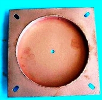 Copper spill plate for Indutherm MU900 & 1200 
16-00973-7