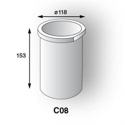 Crucible C900 (Ceramic Only) C08 [8KG Capacity]