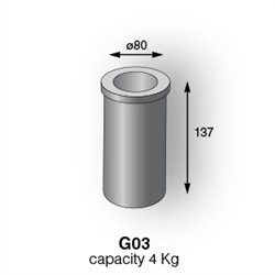 Crucible Ceia F4 G350 (Graphite Only) G03 [4KG Capacity]