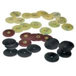 Moore's Moorplastic Sand Emery Pin-Hole Discs