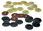 Moore's Moorplastic Sand Emery Snap-on Discs