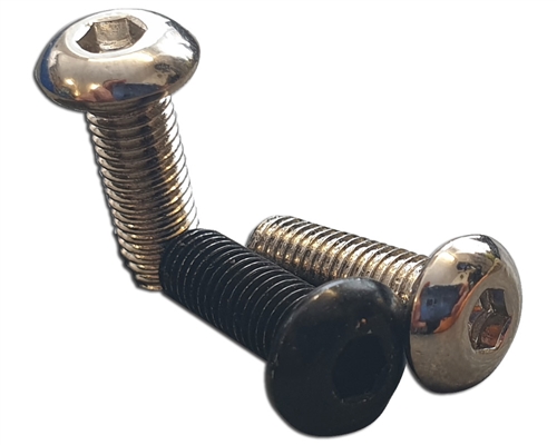 Humbucker Pole Screws - Hex Head Button Socket