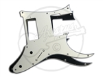 A range of pickguards suitable for the Ibanez 7 string RG with humbuckers at bridge and neck position.