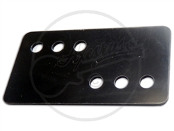 Black PVC Humbucker Top Plate - 3x3