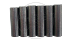 6 x Rod Magnets - Staggered, Light Bevel - 1/4" Diameter