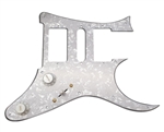 A Loaded White Pickguard suitable for IbanezÂ® RGÂ®