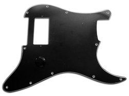A "just fat" loaded pickguard for a Fender Stratocaster