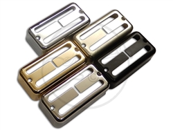 Covers for surface mounting mini humbuckers, in the Filtertron style