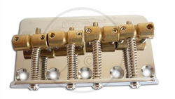 Wilkinson Classic Style 4 String Bass Bridge with offset Brass saddles