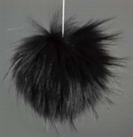 Raccoon Pom-Pom w/o Snap Black