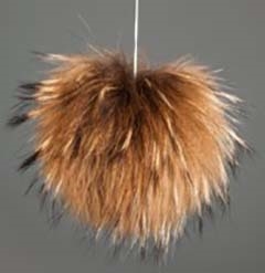 Raccoon Pom-Pom w/o Snap Gold Taupe
