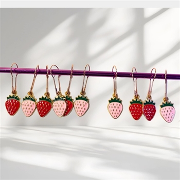 Anna B. Strawberry Fields Stitch Markers