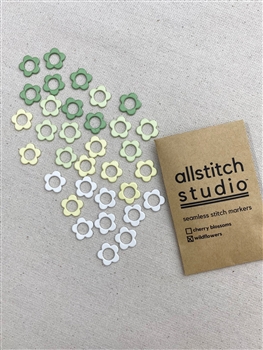 Allstitch Studio Large Flower Stitch Markers - Wildflowers