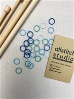 Allstitch Studio Large Ring Stitch Markers - Cool Tones