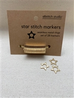 Allstitch Studio Large Star Stitch Markers - Gold