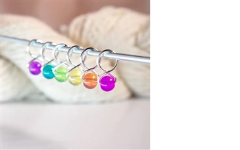 Blue Bird Makery:  Stitch Markers Gummy Rainbow