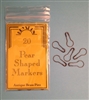 Pear Shaped Markers- Antique Brass