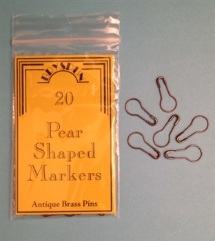 Pear Shaped Markers- Antique Brass