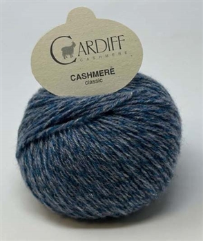 Classic Cardiff Cashmere 317  Glacial (Teal Blues Tweed)