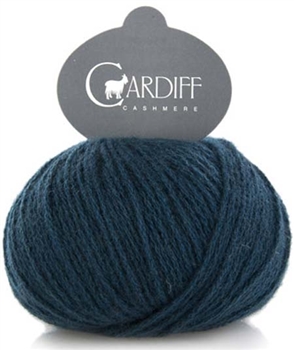 Classic Cardiff Cashmere 649 Ottoman (Dk. Teal)