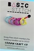 Comma Craft Stitch Marker Set Cat Purple