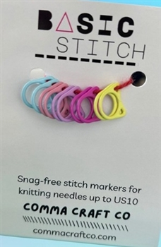 Comma Craft Stitch Marker Set Cat Purple