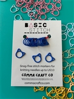 Comma Craft Stitch Marker Set Cat Blue