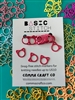 Comma Craft Stitch Marker Set Cat Red