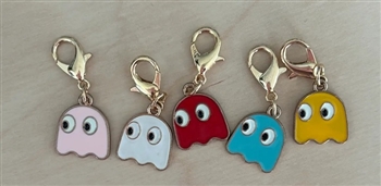 Comma Craft Stitch Marker Set 80's Game Ghost Pins