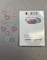 Comma Craft Stitch Marker Set Hearts
