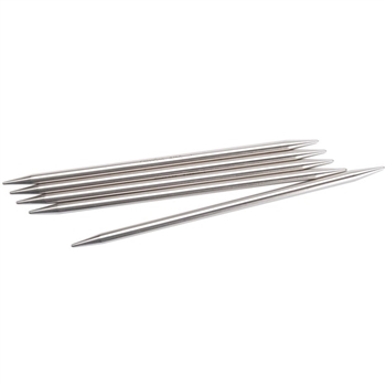 ChiaoGoo SS Double Pointed Set of 5 #10 (6mm)