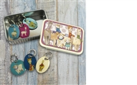 Emma Ball Alpacas & Friends Stitch Markers in Tin
