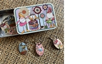 Emma Ball Crafting Gnomes Stitch Markers in Tin